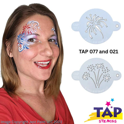 Jest Paint Stencil TAP 077 Fancy Fireworks