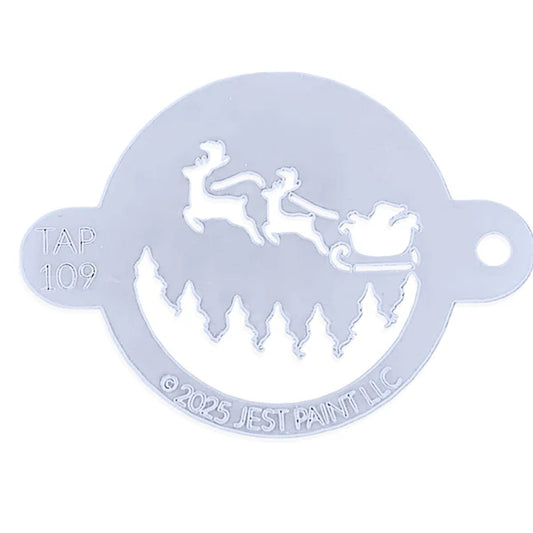 Jest Paint Stencil TAP 109 Santa's Flight Centrepiece