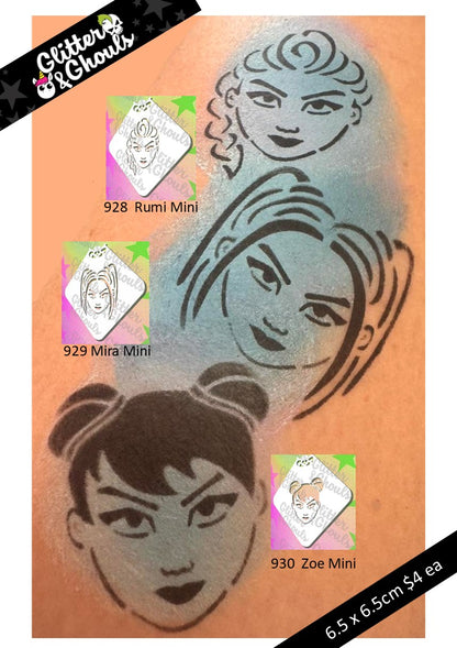 Glitter & Ghouls Stencil - Rumi Mini 928