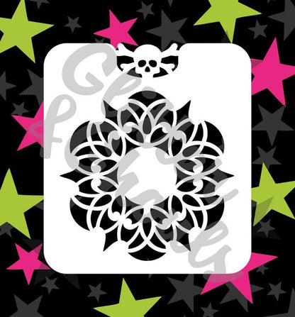 Glitter & Ghouls Stencil Mandala M01