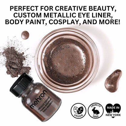 Mehron Metallic Powder - BRONZE 28g