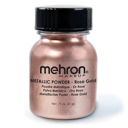 Mehron Metallic Powder - ROSE GOLD 28g