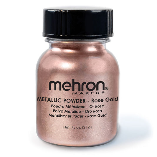 Mehron Metallic Powder - ROSE GOLD 28g