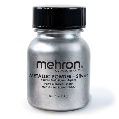 Mehron Metallic Powder - SILVER 28g