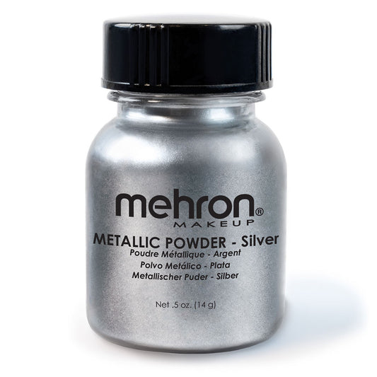 Mehron Metallic Powder - SILVER 28g