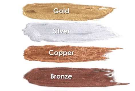 Mehron Metallic Powder - BRONZE with Mixing Liquid Carded