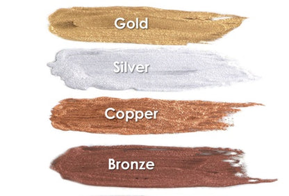 Mehron Metallic Powder - BRONZE with Mixing Liquid Carded