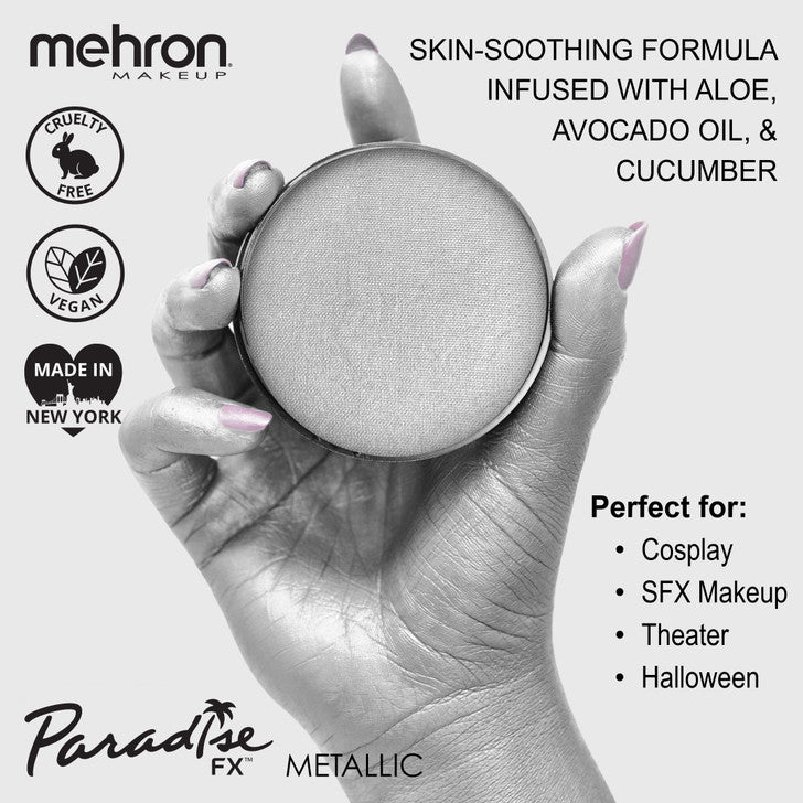 Mehron Paradise Brilliant Argente (Metallic Silver) 800BSA