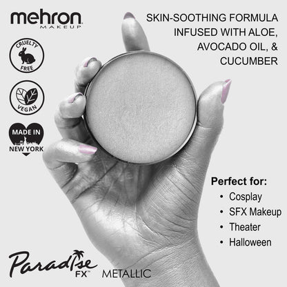 Mehron Paradise Brilliant Argente (Metallic Silver) 800BSA