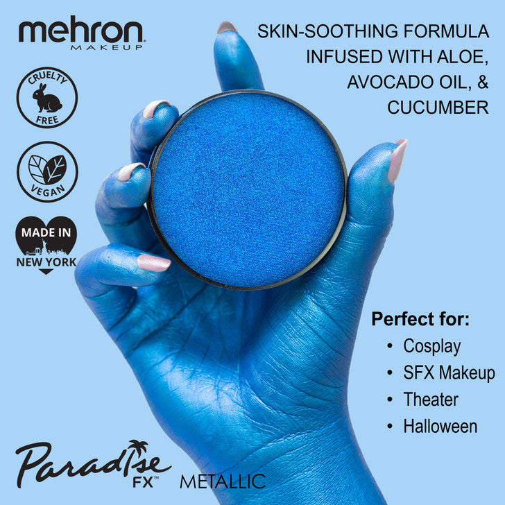 Mehron Paradise Brilliant Azur (Metallic Blue) 800BDA