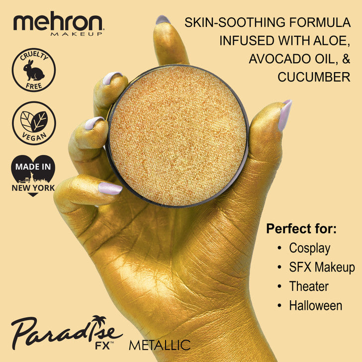 Mehron Paradise Brilliant Dore (Metallic Gold) 800BGD