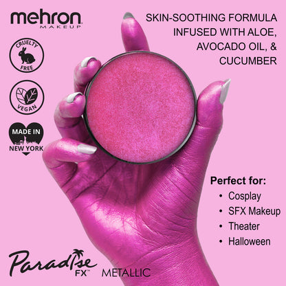 Mehron Paradise Brilliant Fushia (Metallic Pink) 800BFF