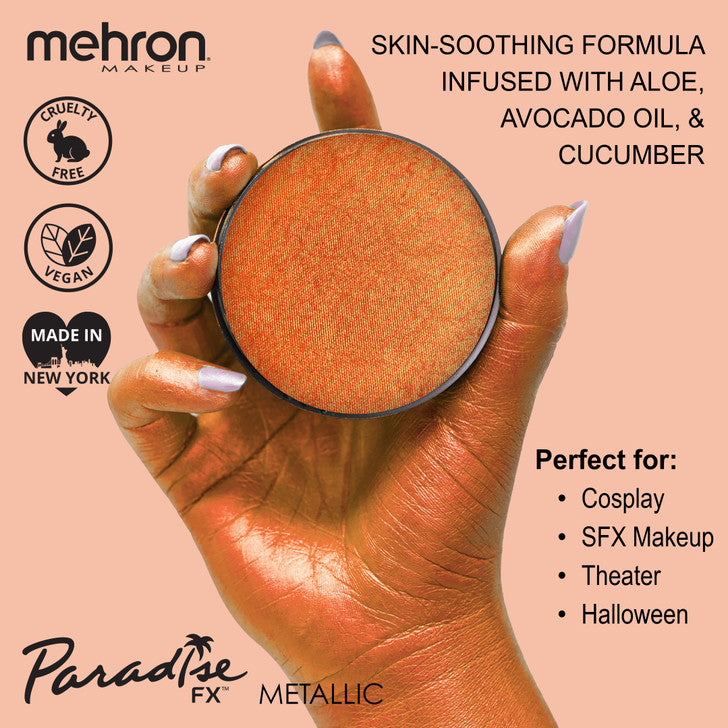 Mehron Paradise Brilliant Orange (Metallic) 800BOO