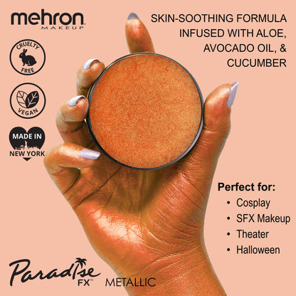 Mehron Paradise Brilliant Orange (Metallic) 800BOO