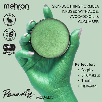 Mehron Paradise Brilliant Vert Bouteille (Metallic Green) 800BGV