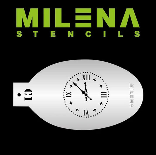 Milena Stencils - C1 Small Clock