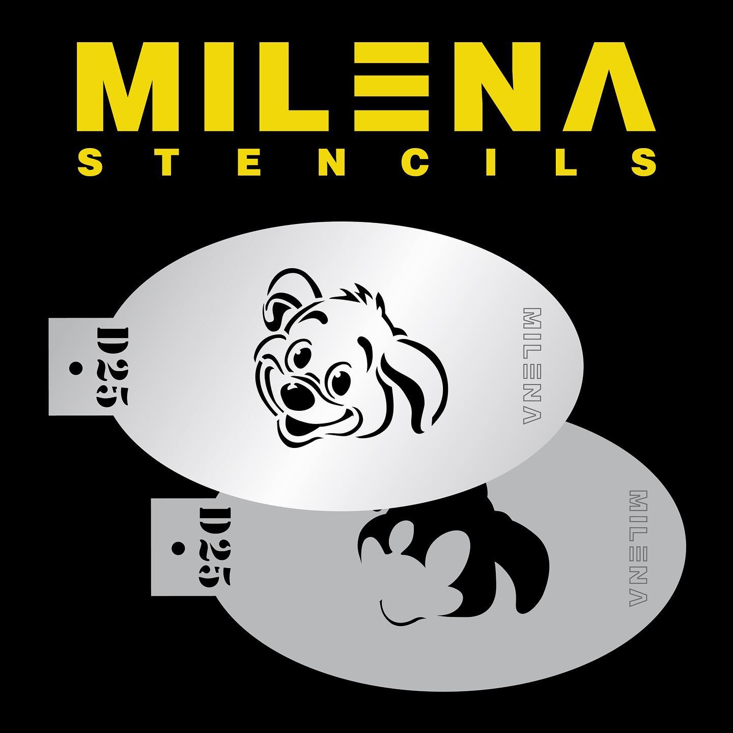 Milena Stencils - D25 Happy Puppy