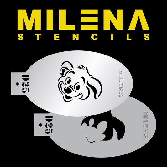 Milena Stencils - D25 Happy Puppy