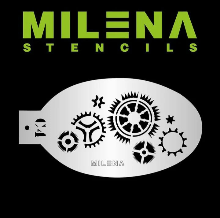 Milena Stencils - C4 Rotating Gears