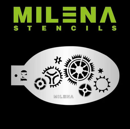 Milena Stencils - C4 Rotating Gears