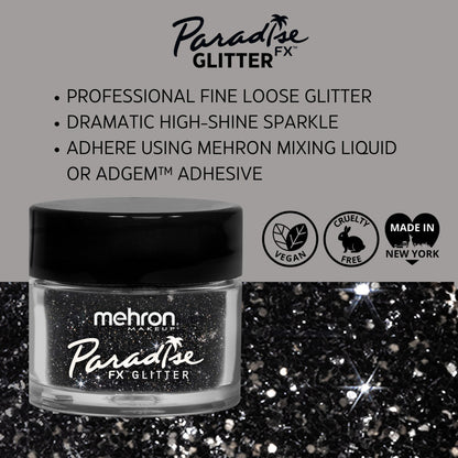 Mehron Paradise FX Glitter Black 7g