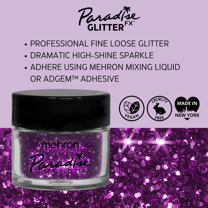 Mehron Paradise FX Glitter Fuchsia 7g