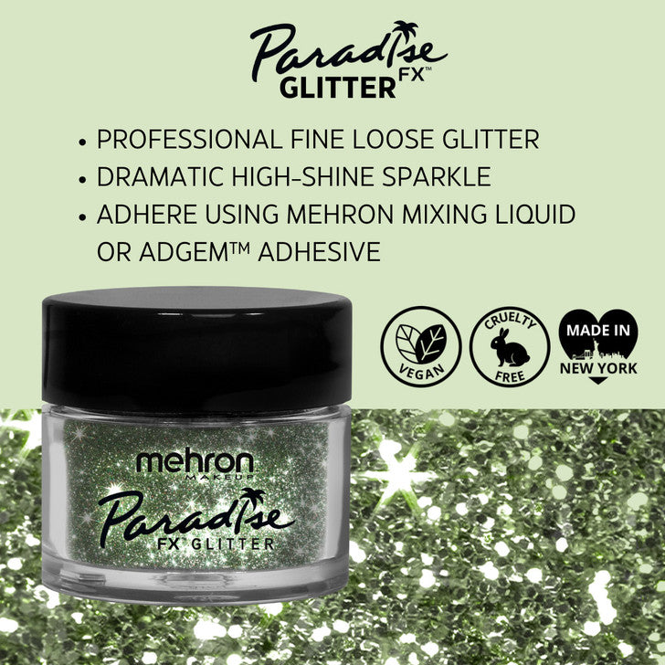 Mehron Paradise FX Glitter Pastel Green 7g