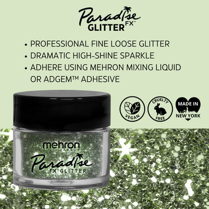 Mehron Paradise FX Glitter Pastel Green 7g