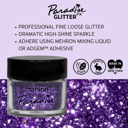 Mehron Paradise FX Glitter Pastel Lavender 7g