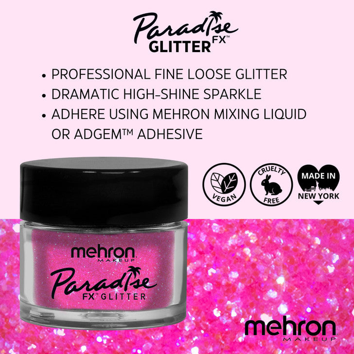 Mehron Paradise FX Glitter Pastel Pink 7g