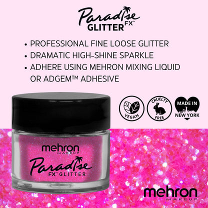 Mehron Paradise FX Glitter Pastel Pink 7g