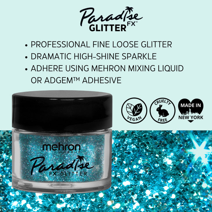Mehron Paradise FX Glitter Pastel Sky Blue 7g