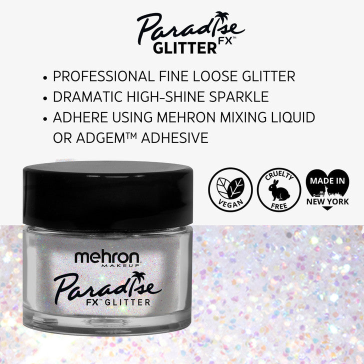 Mehron Paradise Glitter White 7g