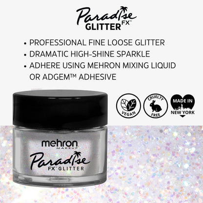 Mehron Paradise Glitter White 7g