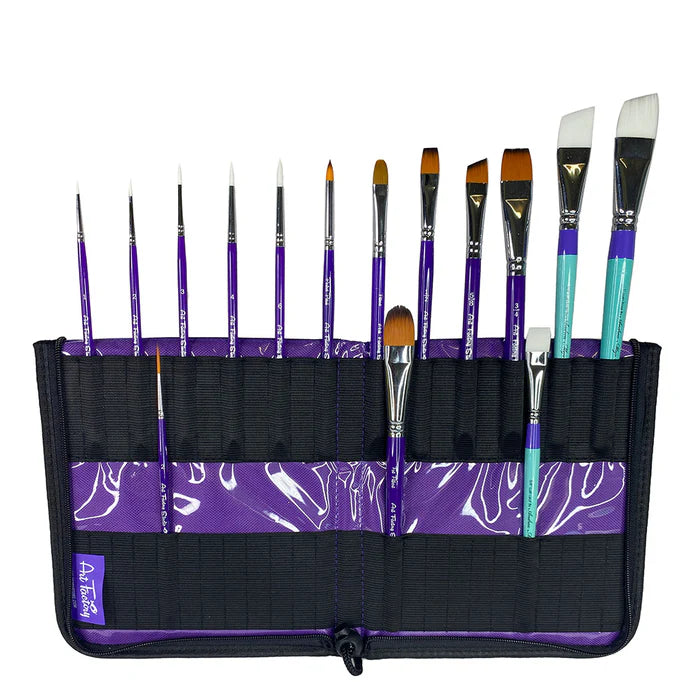 Art Factory Brush Wallet Purple 50 - NEW Design