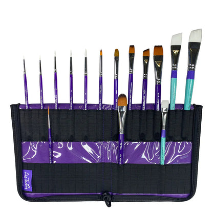 Art Factory Brush Wallet Purple 50 - NEW Design