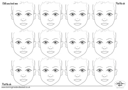 Sally-Ann Lynch Practice Board A2 Landscape x12 Child Face