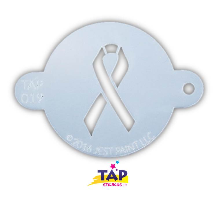 Jest Paint Stencil TAP 019 Awareness Ribbon