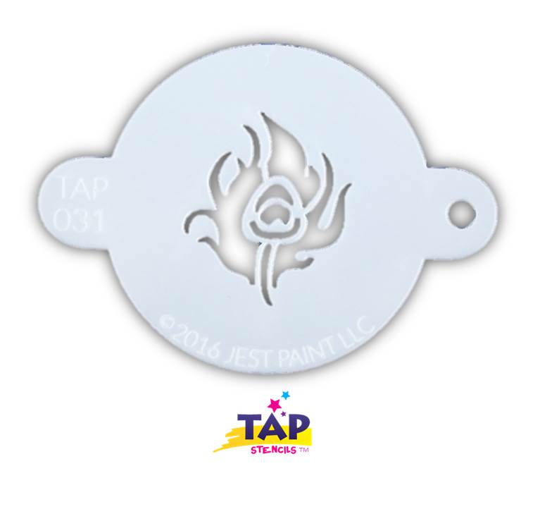 Jest Paint Stencil TAP 031 Peacock Feather