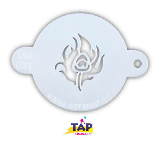 Jest Paint Stencil TAP 031 Peacock Feather