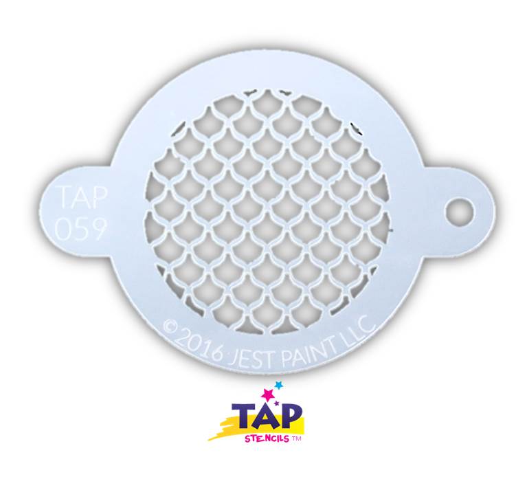 Jest Paint Stencil TAP 059 Fish Scales