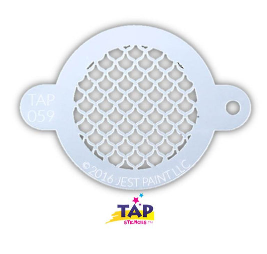 Jest Paint Stencil TAP 059 Fish Scales