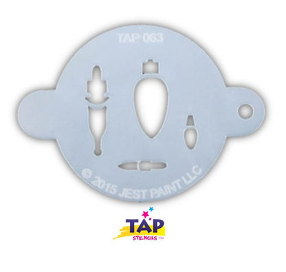 Jest Paint Stencil TAP 063 Christmas Lights