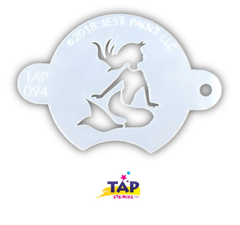 Jest Paint Stencil TAP 094 Sunbathing Mermaid