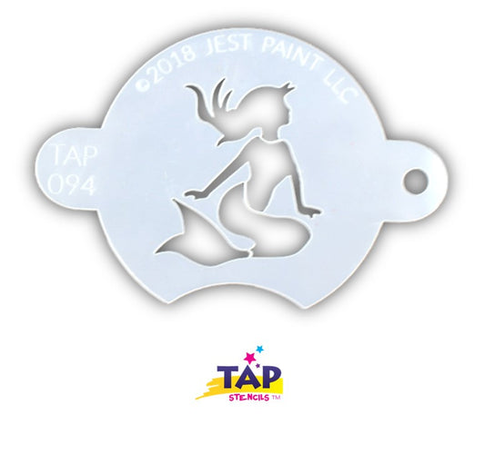 Jest Paint Stencil TAP 094 Sunbathing Mermaid