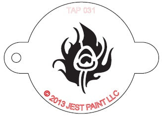 Jest Paint Stencil TAP 031 Peacock Feather
