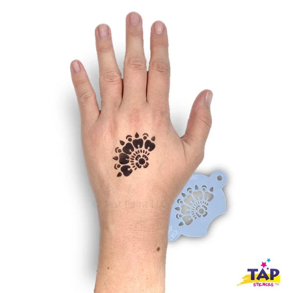 Jest Paint Stencil TAP 082 Henna Centrepiece