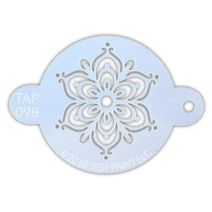 Jest Paint Stencil TAP 098 Henna Fancy Flower