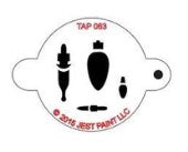 Jest Paint Stencil TAP 063 Christmas Lights
