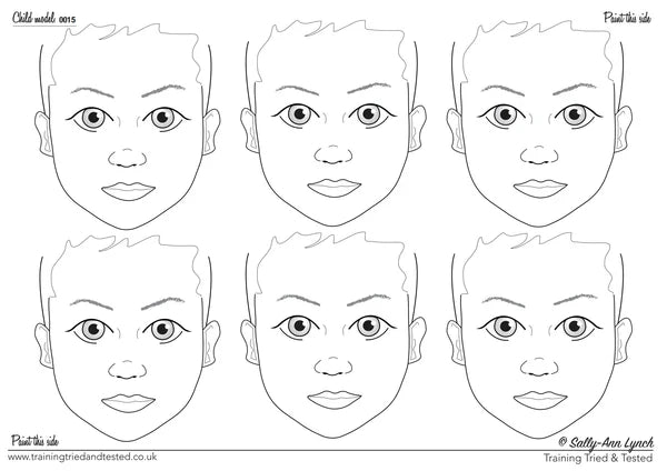 Sally-Ann Lynch Practice Board A2 Landscape x6 Child Face